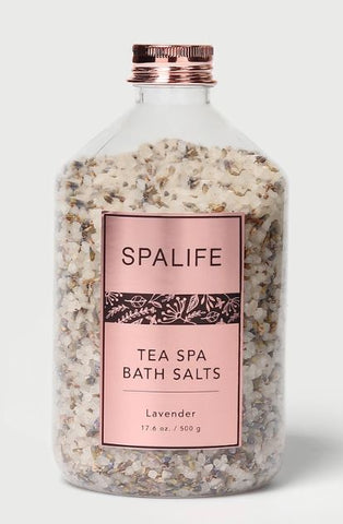 Petal-Infused Effervescent Bath Salts - Lavender