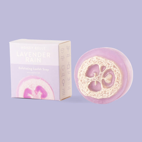 Exfoliating Loofah Soap - Lavender Rain