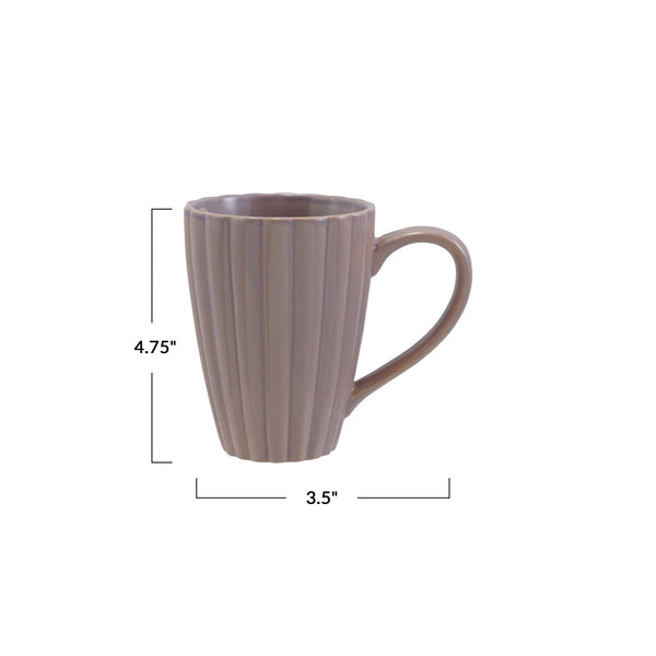 Ribbed Mug - Lavender