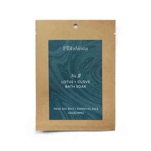 Lotus & Clove Bath Salt Soak Sachet - Single Use