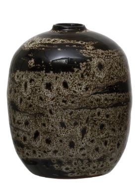 Terracotta Vase with Glaze - Medium
