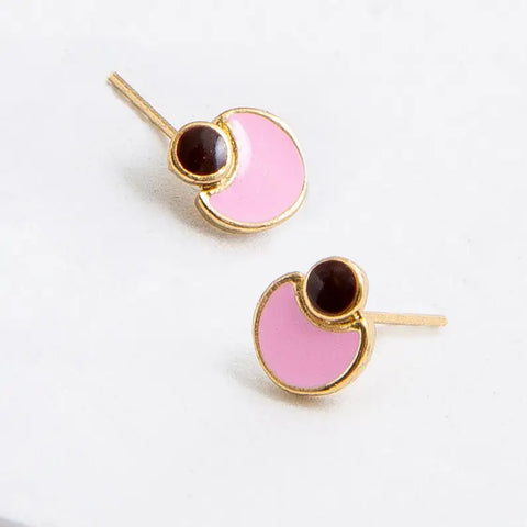 Moon Enamel Studs