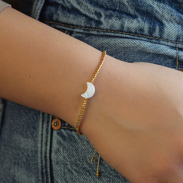 Intentions Bracelet - Moon Mother-of-pearl