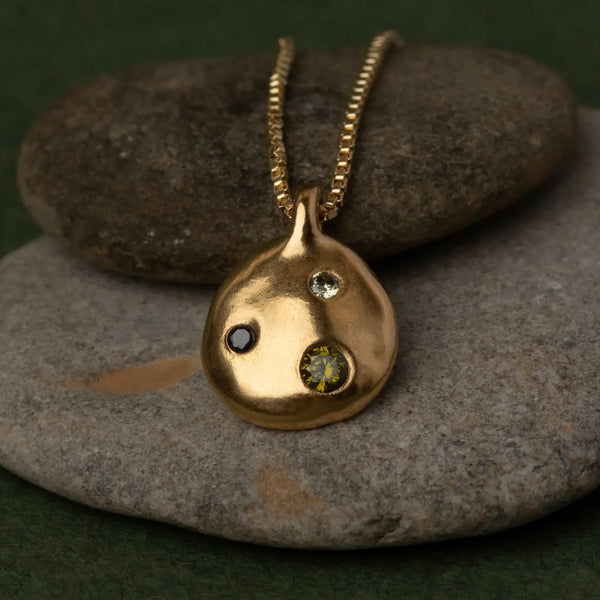 Mwala Constellation Necklace - Olive