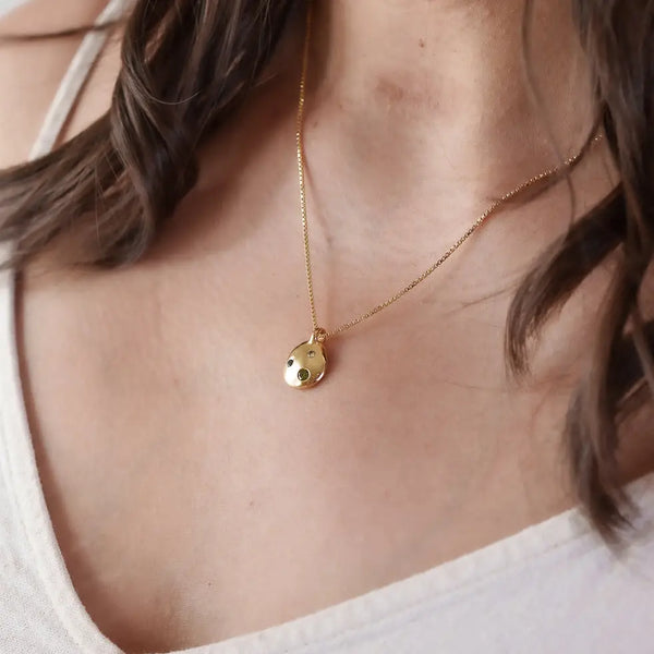 Mwala Constellation Necklace - Olive