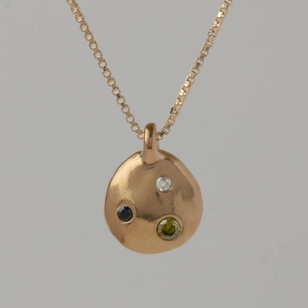 Mwala Constellation Necklace - Olive