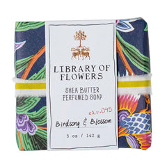 Navy Birds & Butterflies Square Handsoap
