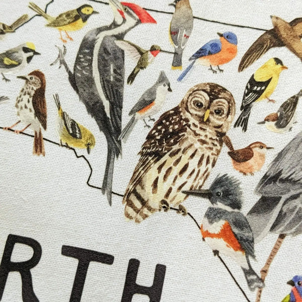 North Carolina Birds Tea Towel