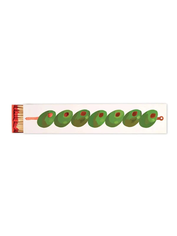 Extra Long Boxed Matches - Olives