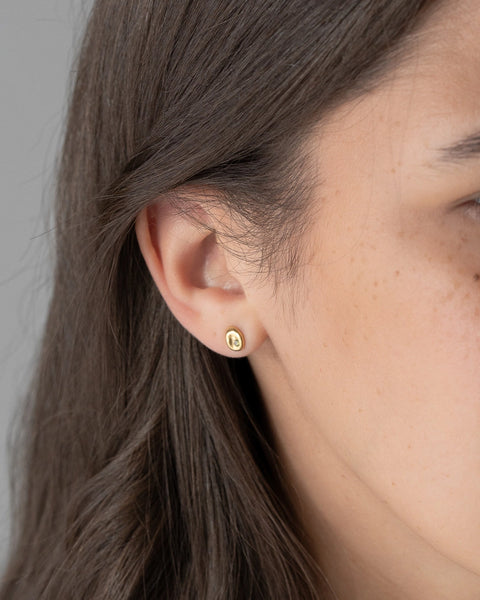 Pebble Studs - Olive