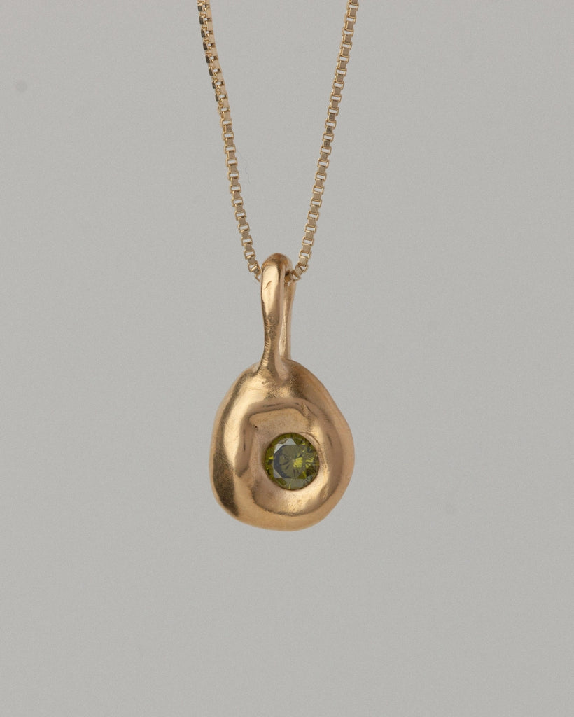 Pebble Necklace - Olive