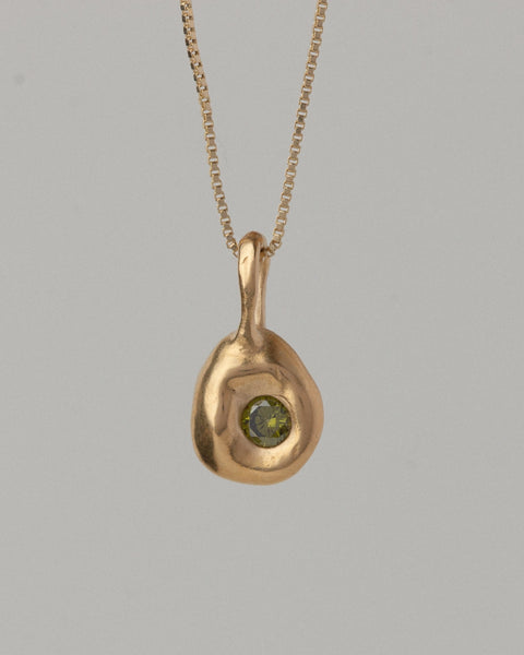 Pebble Necklace - Olive