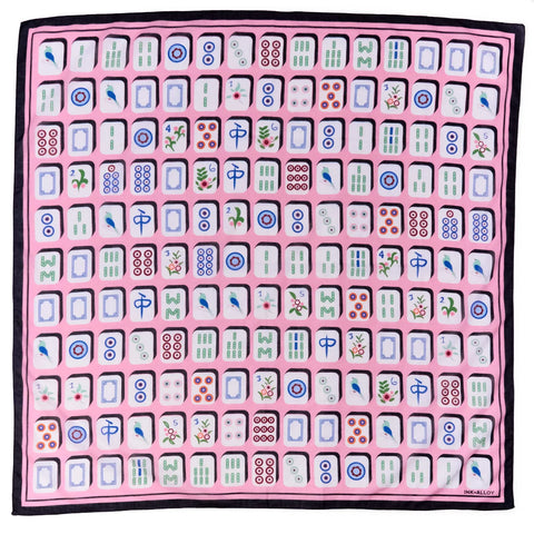 Olivia Mahjong Printed Scarf