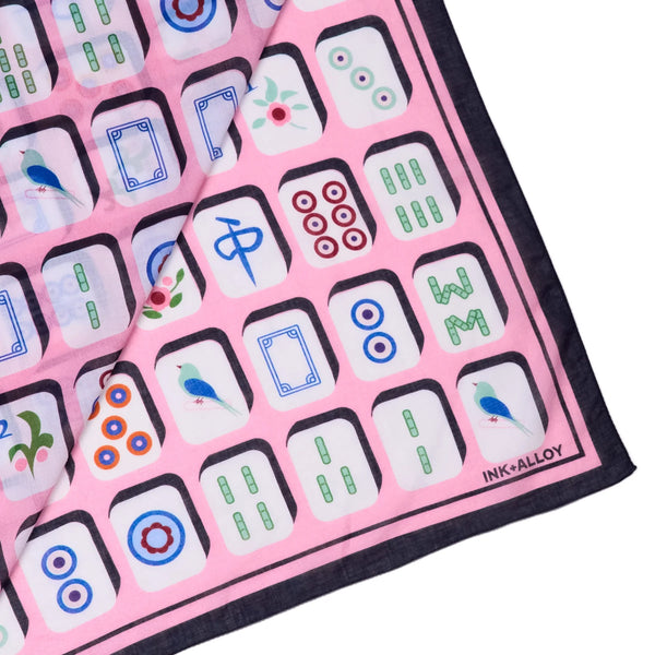 Olivia Mahjong Printed Scarf