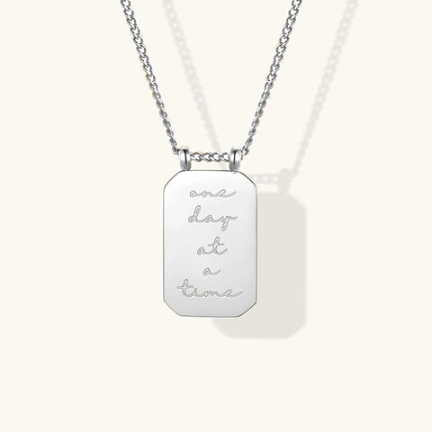 One Day At A Time Necklace - Silver