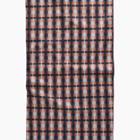 Crossbarred Orange Tea Towel