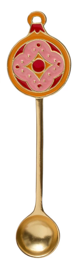 Zinc Alloy Spoon with Enameled Holiday Icon Handle - Ornament