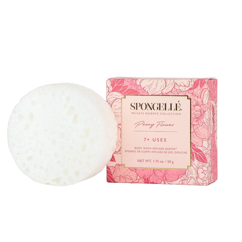 Spongelle Travel Body Buffer -- Peony Flower