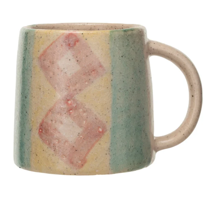 Hand-Painted Terra-cotta Mug - #3