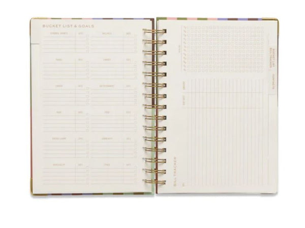 13 Month Perpetual Planner - Bold Stripe
