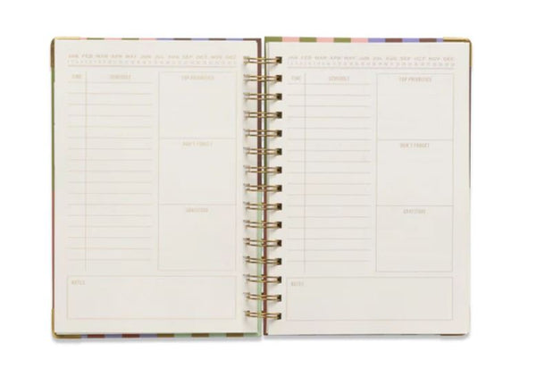 13 Month Perpetual Planner - Bold Stripe