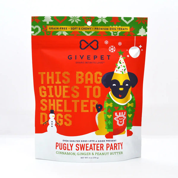 Pugly Sweater Party Holiday Dog Treat