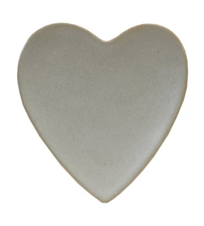 Stoneware Heart Shaped Dish - Gray