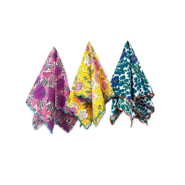 Rose Cotton Dinner Napkins (Set of 4)