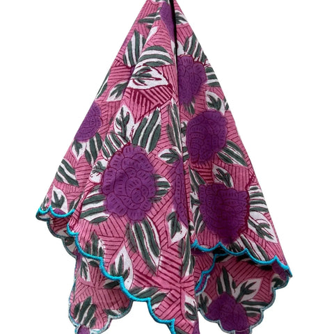 Rose Cotton Dinner Napkins (Set of 4)