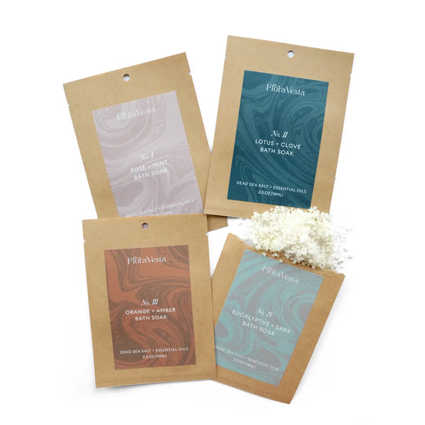 Orange & Amber Bath Salt Soak Sachet - Single Use