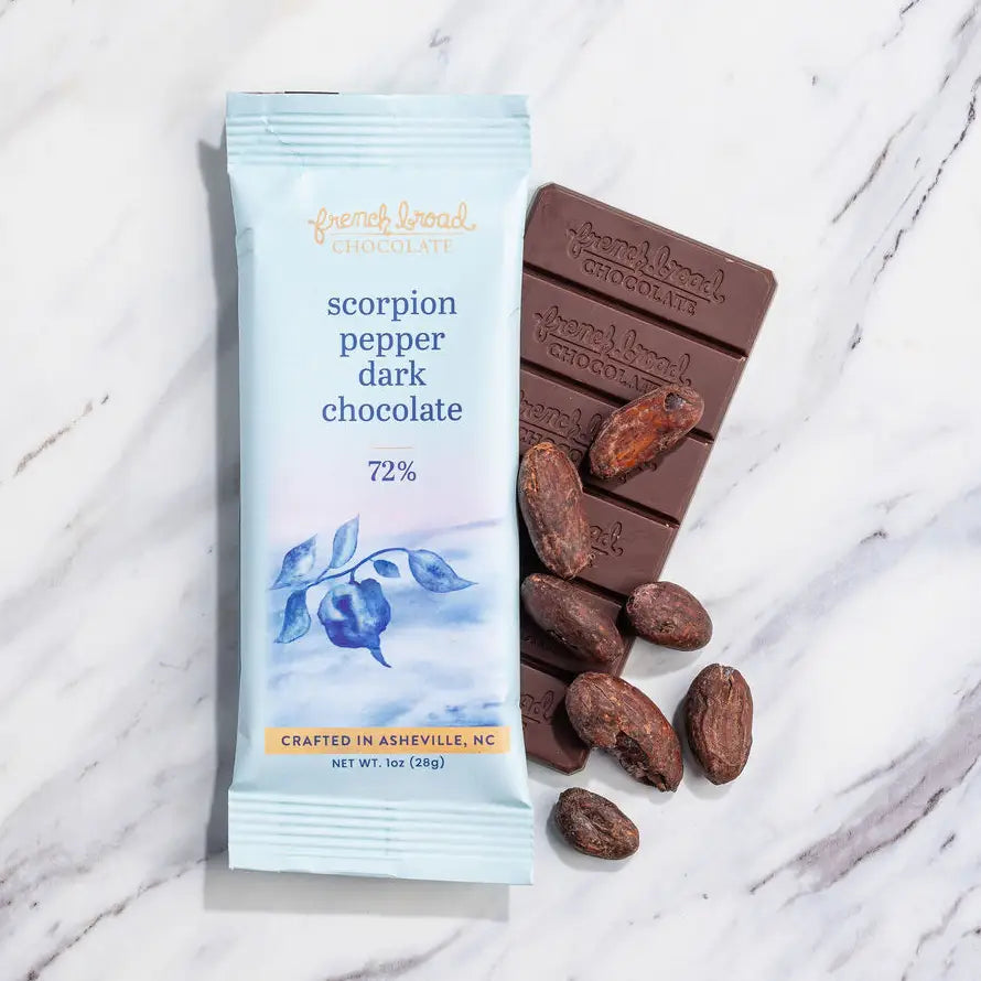 Scorpion Pepper Chocolate Bar 72% - 1 oz