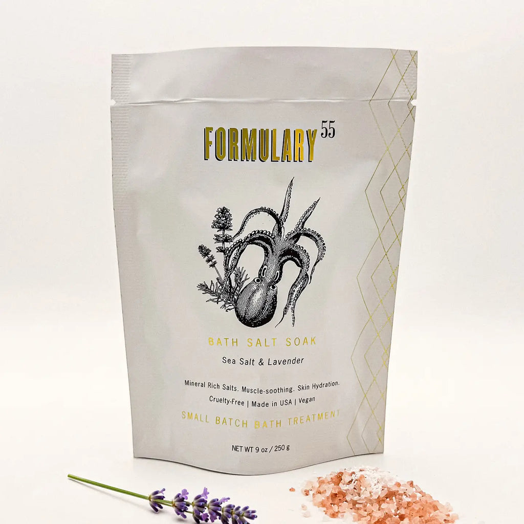 Sea Salt & Lavender Bath Salt Soak - 9oz Single Use
