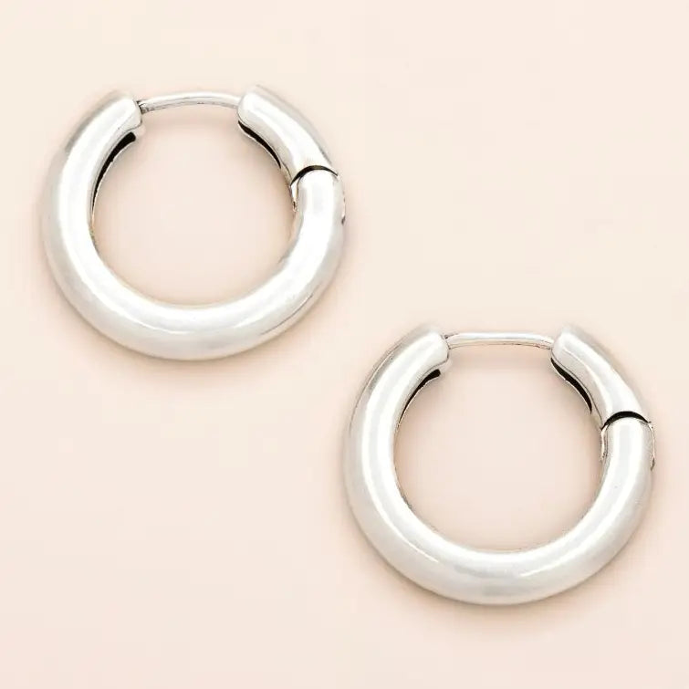 Medium Stellar Hoop - Sterling Silver