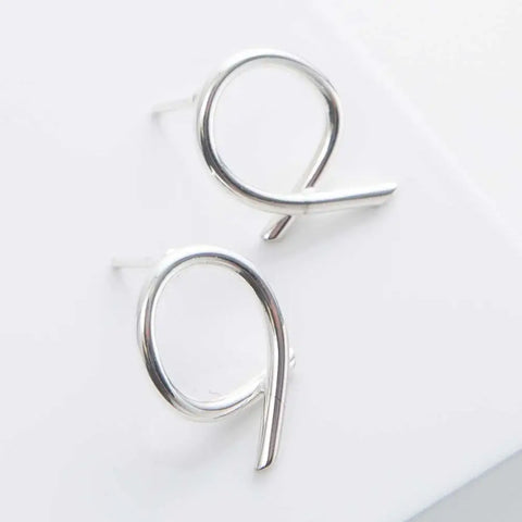 Silver Stitch Earrings