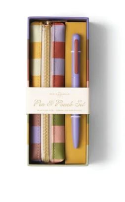 Pen & Pouch Set - Bold Stripe