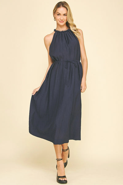 Lucia Dress -- Navy