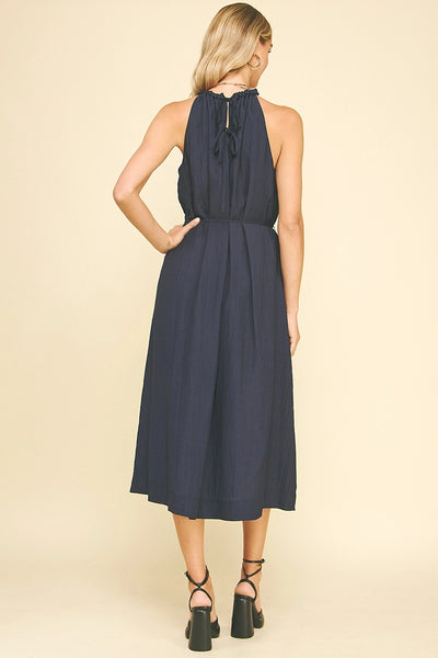 Lucia Dress -- Navy