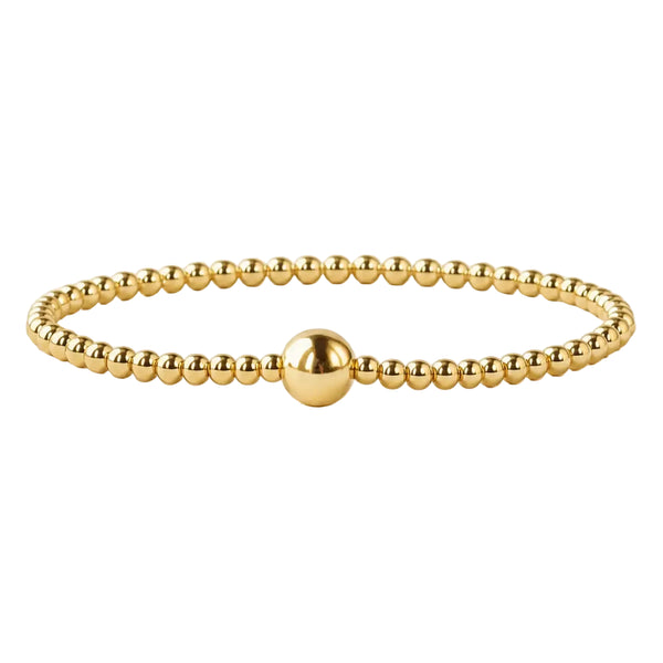 Gold Beaded Bracelet - Uno