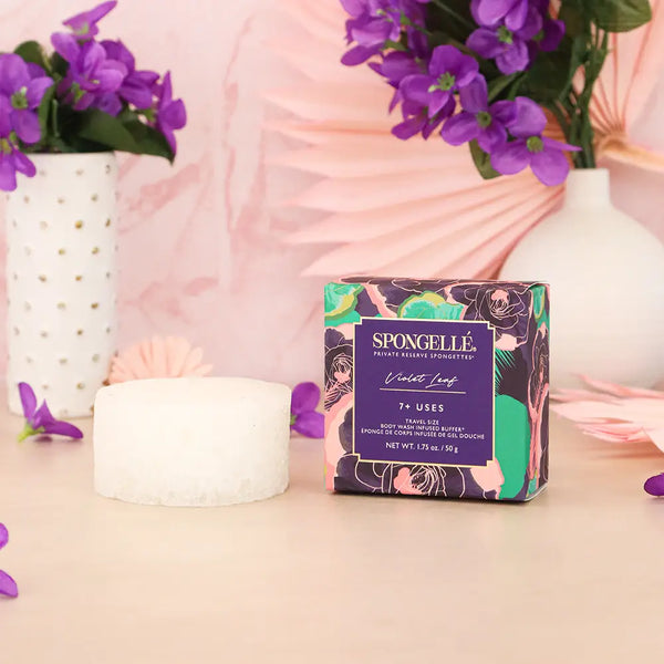 Travel Body Buffer - Violet Leaf