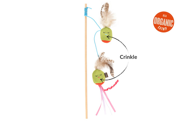 Feline Frenzy Wand Toy - Purrfectly Pitted