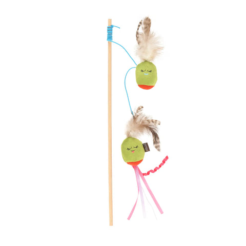 Feline Frenzy Wand Toy - Purrfectly Pitted