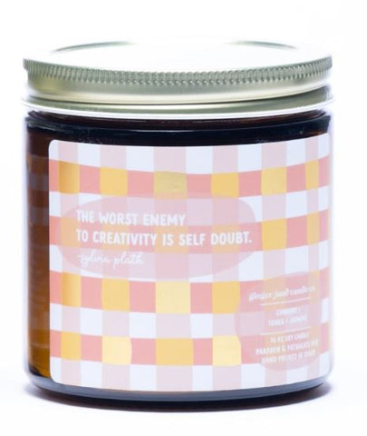 The Worst Enemy To Creativity Is Self Doubt Soy Candle