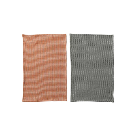 Cotton Dobby Tea Towels - Set of 2