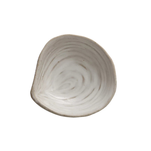 Stoneware Clam Shell Dish