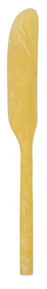 Marbled Resin Canape Knife - Yellow