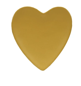 Stoneware Heart Shaped Dish - Yellow