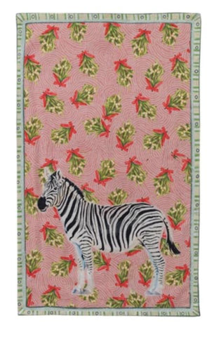 Botanical Safari Animal Tea Towel - Zebra