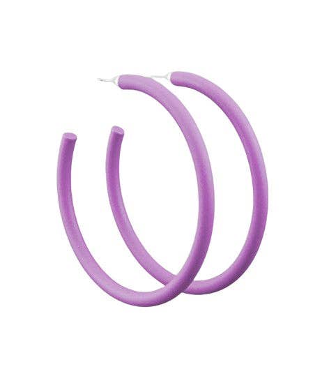 Large Skinny Purple Hoop