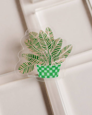Calathea Houseplant Transparent Sticker