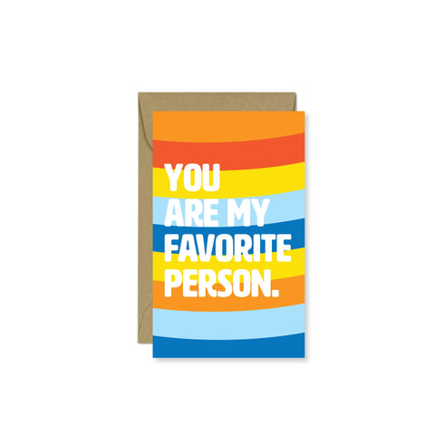Favorite Person Mini Card